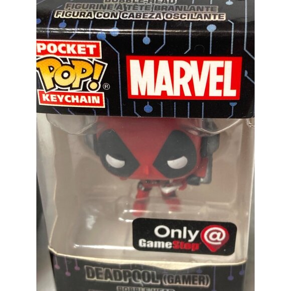 Marvel Pocket Pop Keychain Deadpool & Miles Morales Gamer Glow In Dark Figures - Picture 5 of 8